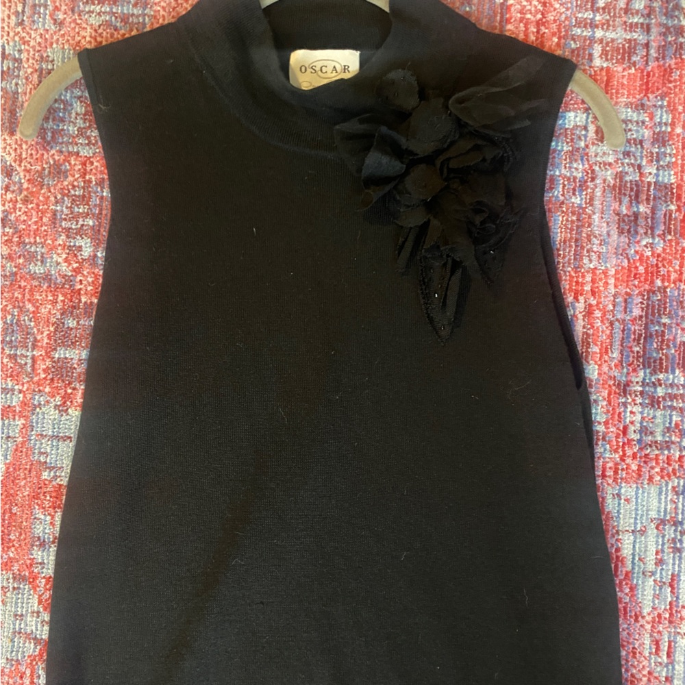 Oscar by Oscar de la renta wool blouse size M